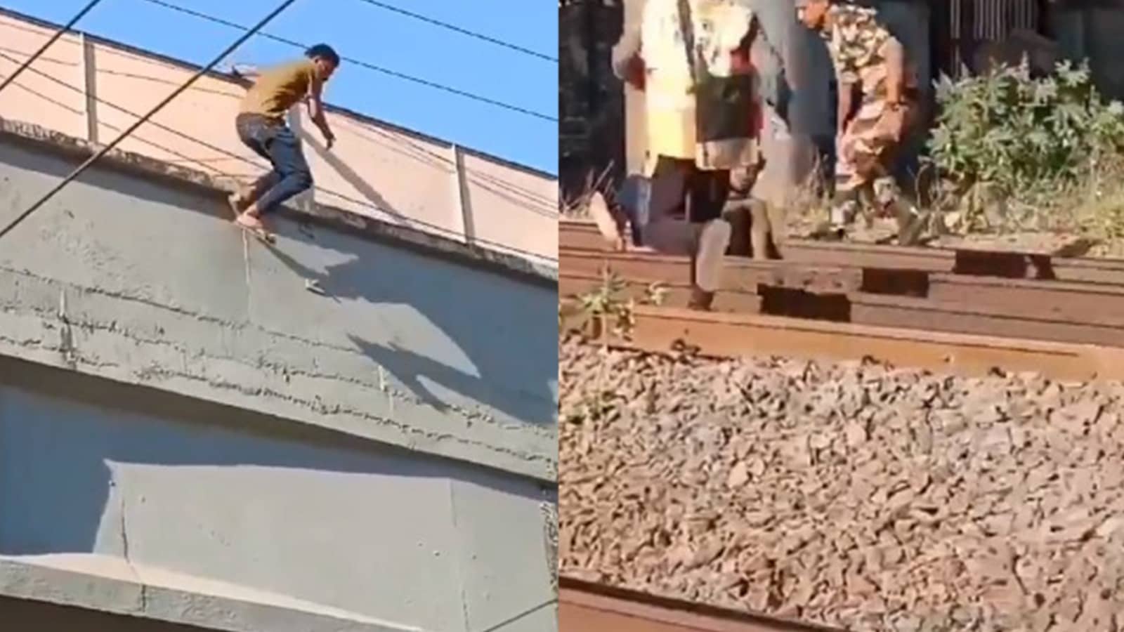 Man Jumps on Railway Tracks in Mumbai, Gets Saved By RPF and Western ...