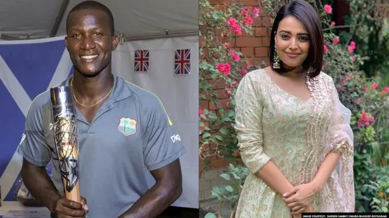 Darren Sammy tweets 'I am confident and proud to be black' after Swara Bhasker's comments Darren Sammy tweet