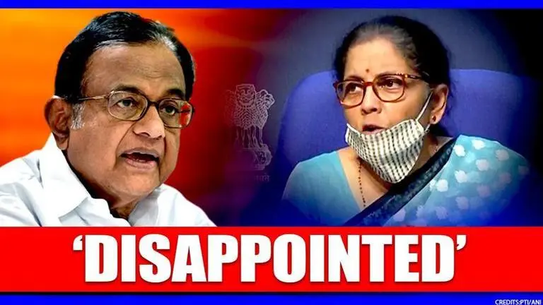 P Chidambaram issues 'brief & focused' statement criticising FM's Economic package Chidambaram
