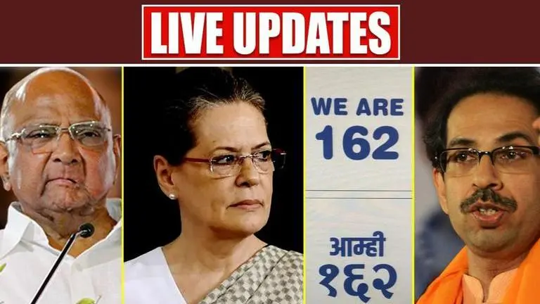 Maharashtra LIVE Updates:Sena, NCP & Congress MLAs take 'oath' post their show of strength SC live update Maha