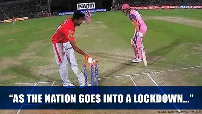 Fan tells Ashwin it's a year since 'Mankading'; he turns it to the best Coronavirus advice Ashwin