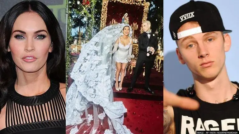 Kourtney Kardashian-Travis Barker’s wedding: Megan Fox, MGK & others attend nuptials Kourtney Kardashian