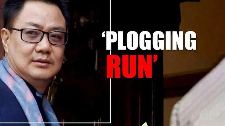 Kiren Rijiju launches 'Plogging Run' - combines fitness & cleanliness Kiren Rijiju