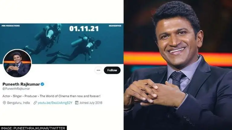 Puneeth Rajkumar's Twitter account's verified status restored after an uproar by fans Puneeth Rajkumar