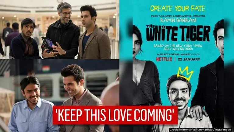 Rajkummar Rao expresses gratitude to 'The White Tiger' team, thanks fans for their love