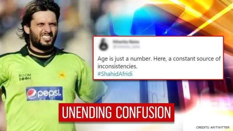 Shahid Afridi confuses one and all with yet another age reveal; contradicts even himself Shahid Afridi
