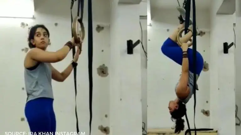 Ira Khan gives major fitness goals with her latest gymnastic rings video ira khan