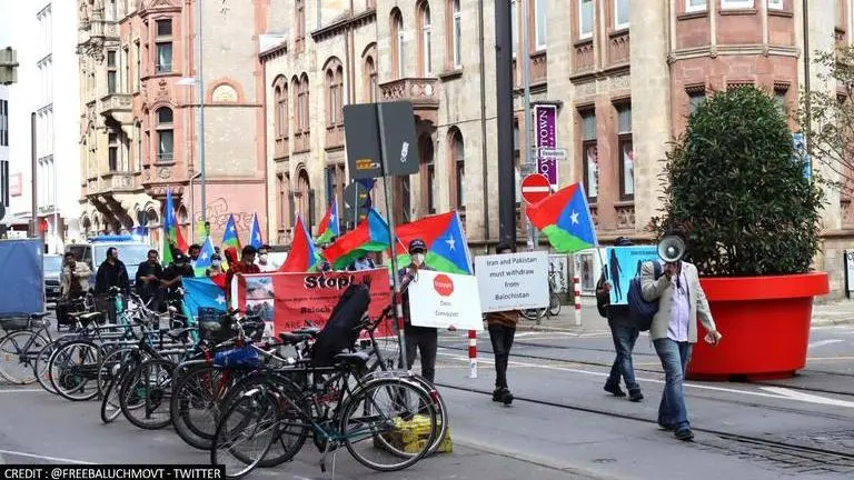 Germany: Free Balochistan Movement holds protest against Pakistan in Hanover Germany