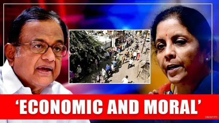 Chidambaram has two 'economic & moral questions' for PM Modi and FM Sitharaman amid Covid COVID-19