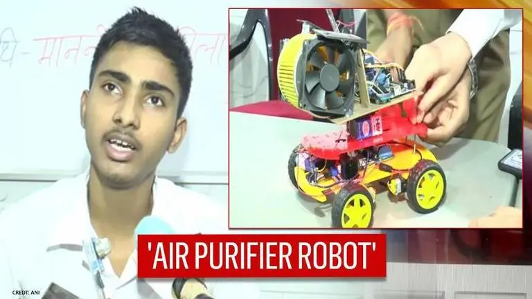 Kanpur student designs 'Air Purifier Robot', soaks pollutants & releases fresh air Kanpur student designs 'Air Purifier Robot'; 'Will soak pollutants & release fresh air'