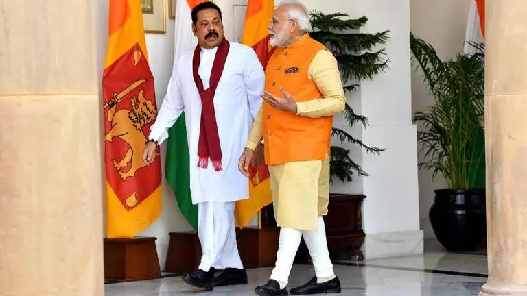 Modi holds talks with Sri Lankan PM Mahinda Rajapaksa