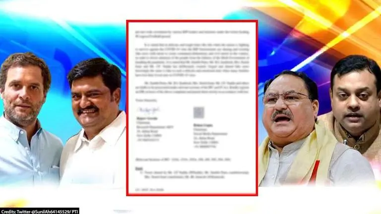 Congress files FIR against Nadda, Patra as BJP alleges toolkit to 'corner Modi over COVID' PTI, Twitter- @SunilAh64145529