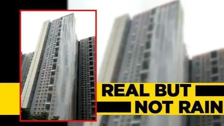 Mumbai Rains didn't cause this viral 'waterfall', here's what did Mumbai Rains
