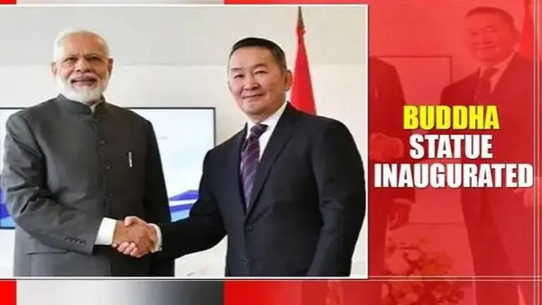 PM Modi, Mongolia President Battulga jointly unveil Lord Buddha statue PM Modi