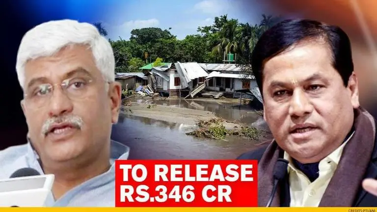 Assam Floods: Centre announces Rs 346 Cr as first installment to tackle flood situation Assam floods