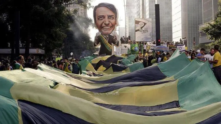 Supporters of Brazil president take to the streets