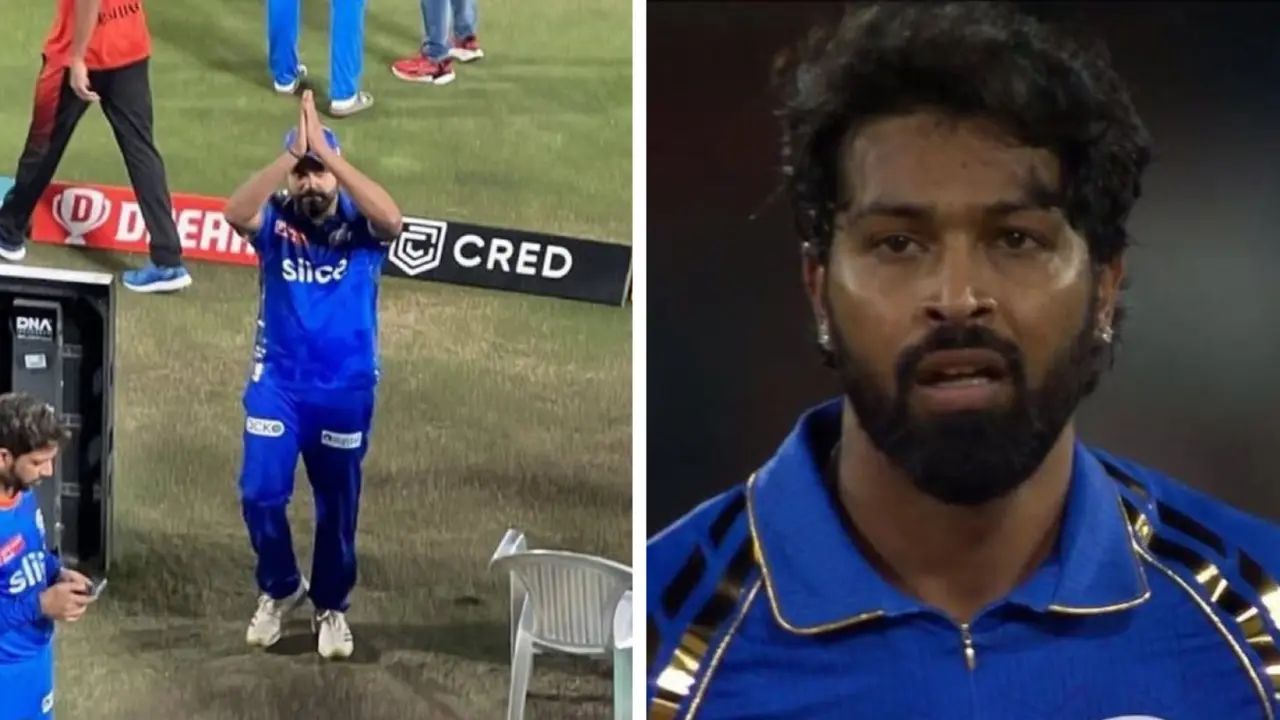 Rohit Sharma during MI vs RR match