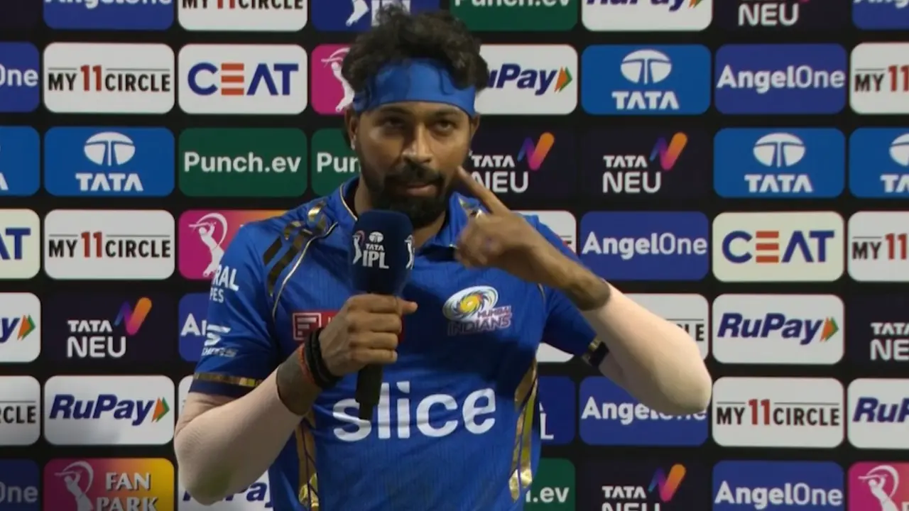 Hardik Pandya after match