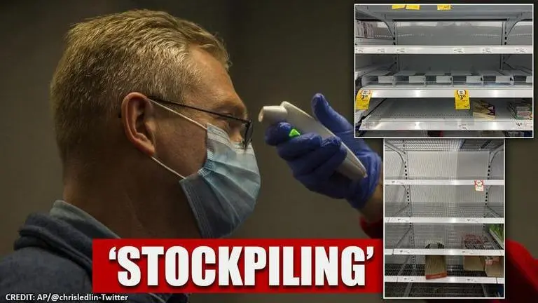 Australian supermarket shelves left empty over coronavirus dread Australian