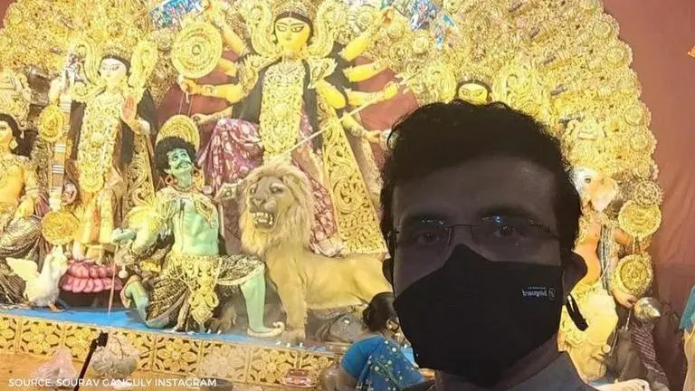 Sourav Ganguly looks ecstatic while taking part in Durga Puja festivities; see pictures Sourav Ganguly