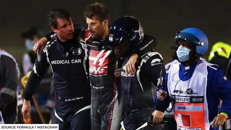 Romain Grosjean accident