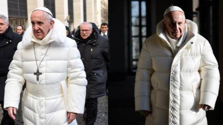 Pope Francis' AI generated images in snow-white puffer jacket go viral ...