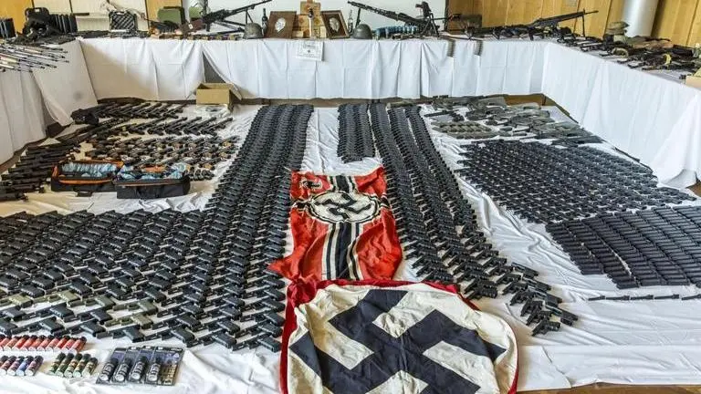 Austrian police seize huge cache of weapons and drugs in a raid on biker gang drugs