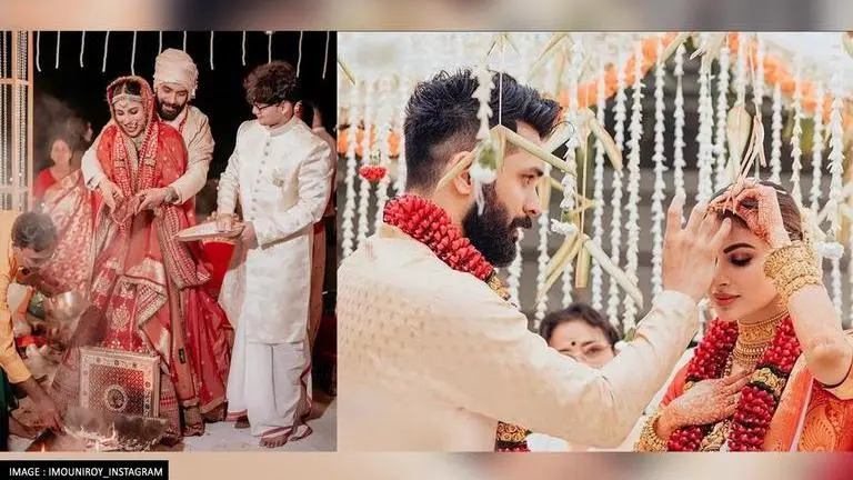 Mouni Roy shares 'unforgettable memories' in her wedding video with Suraj Nambiar; WATCH mouni roy