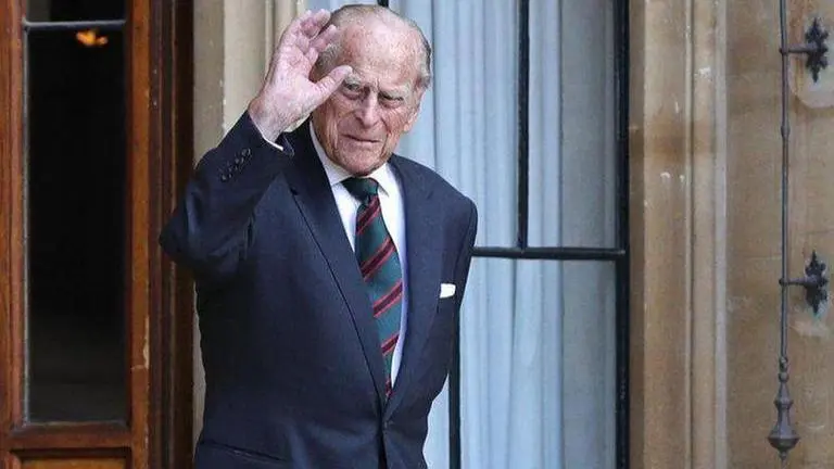 UK's Prince Philip hands over patronage of The Rifles to the Duchess of Cornwall UK