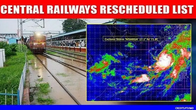 Cyclone Nisarga: Railways reschedules Mumbai-bound and -origin trains; full list here Cyclone Nisarga