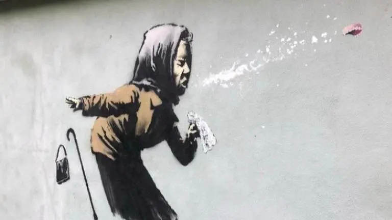 UK homeowner delays sale of home after Banksy mural appears