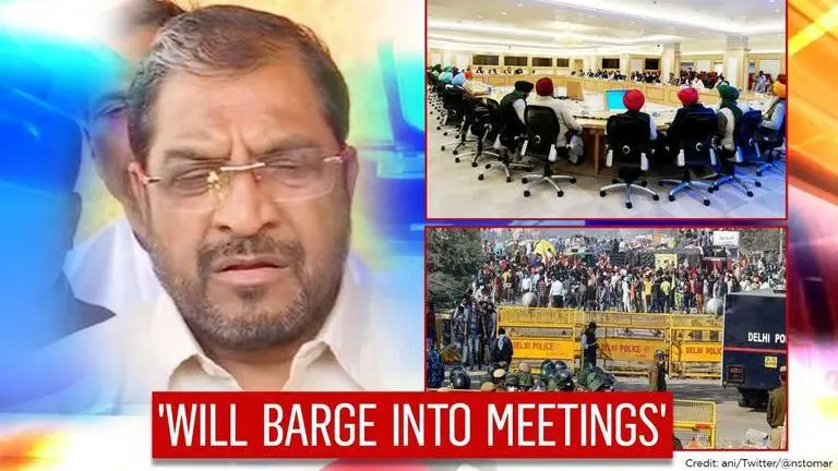 Maharashtra Farmers outfit protests over farm laws; 'Won't let union ministers in state' Farmers' protest