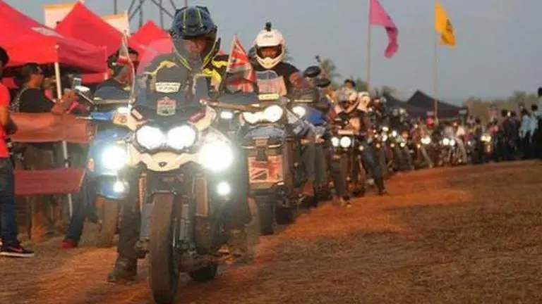BJP's motorcycle rally against JNU violence on Wednesday BJP's motorcycle rally against JNU violence on Wednesday