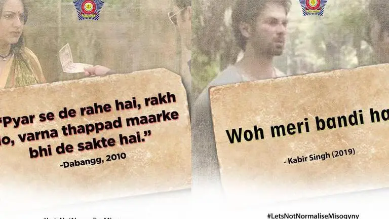 Mumbai Police creatively denounces misogyny with 'Kabir Singh' & 'Maalamaal' dialogues Mumbai Police