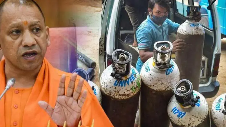 NITI Aayog lauds UP's 'test-trace-treat' model to fight COVID, calls it 'highly effective' Yogi Adityanath, oxygen cylinders