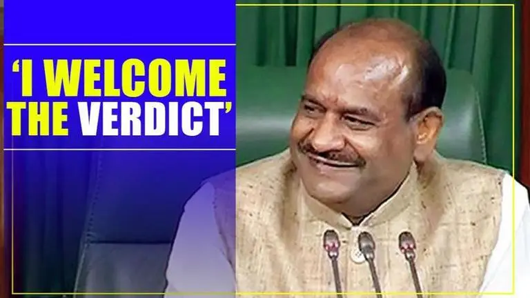 Om Birla : 'I welcome this verdict by the Supreme Court' Om Birla