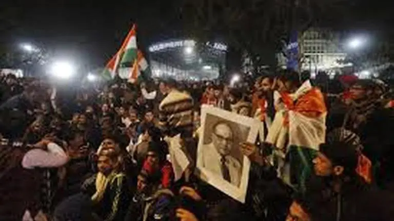 ABVP protests outside Mumbai college against JNU violence ABVP
