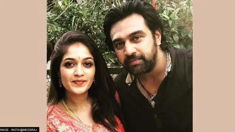 Meghana Raj emotional on Chiranjeevi Sarja's 41st birth anniversary; 'the reason I...' Meghana Raj