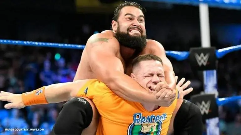 Rusev thanks WWE legend John Cena for “teaching him how to wrestle” Rusev and John Cena