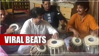 Four men recreate dhaak beats on tabla; netizens shower praises Men