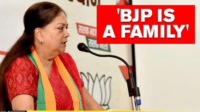 Before Assembly session, Vasundhara Raje rules out rift in BJP; says 'nation comes first' Vasundhara Raje