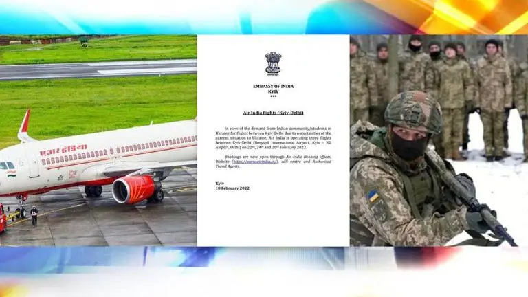 Air India to fly 3 planes from Ukraine between Feb 22-26 to bring Indians home amid crisis Air India, Russia, Ukraine