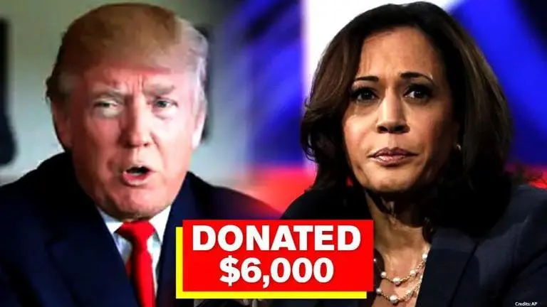 Trump donated to Joe Biden's running-mate Kamala Harris' campaigns before joining politics TRump