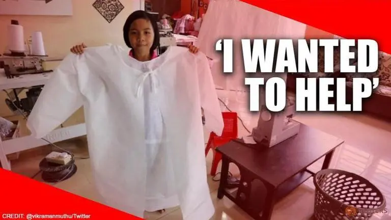 Malaysia: 9-year-old girl sews PPE to help local hospitals amid COVID-19 crisis malaysia