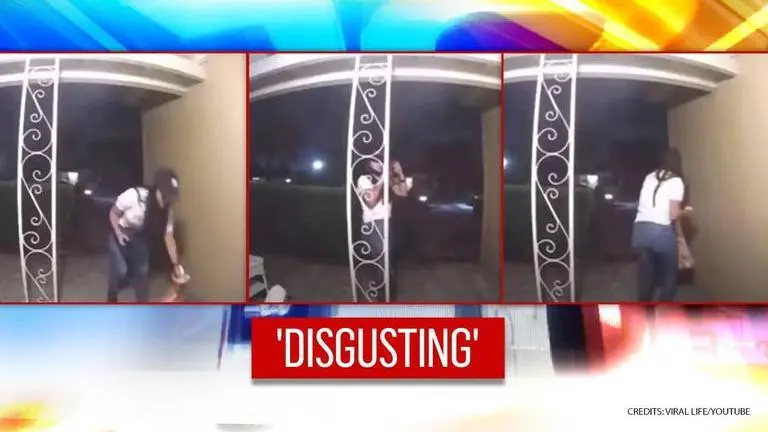 Caught on cam: Delivery driver steals package after taking pic to prove it was delivered Delivery Driver