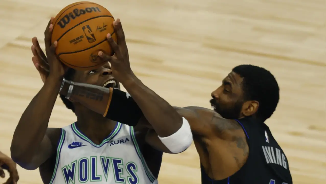T-wolves struggling to get Edwards going, as another off game has them down 2-0 and headed to Dallas Anthony Edwards struggles