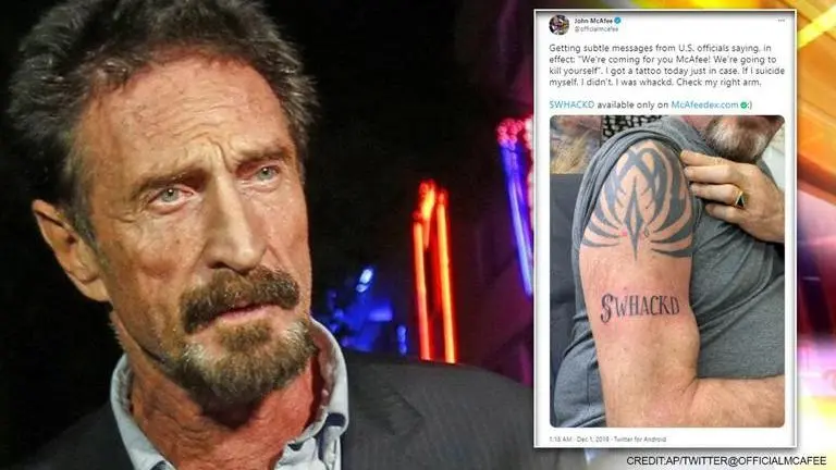 John McAfee once said if he was ever found dead in 'suicide' he 'didn't kill himself' John McAfee death