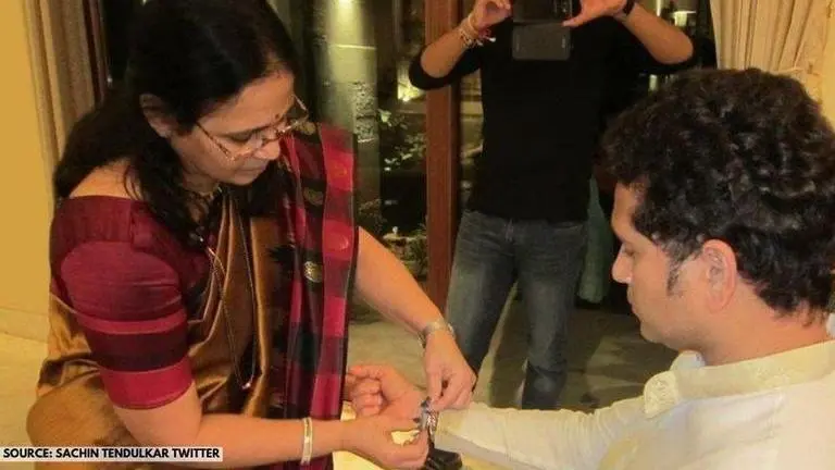 Sachin Tendulkar, Yuvraj Singh lead cricket fraternity's Raksha Bandhan celebrations Sachin Tendulkar