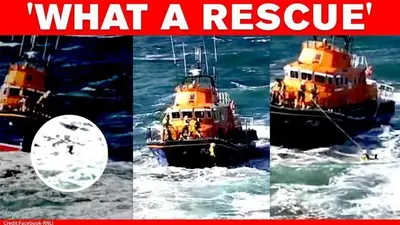 Good News: RLNI volunteer jumps into water to save life of drowning teenager Good News