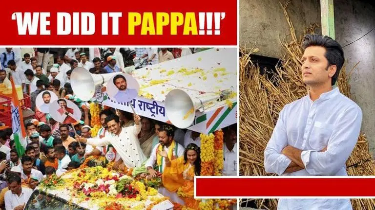 Riteish Deshmukh pens emotional note on Amit & Dhiraj's election wins Riteish Deshmukh